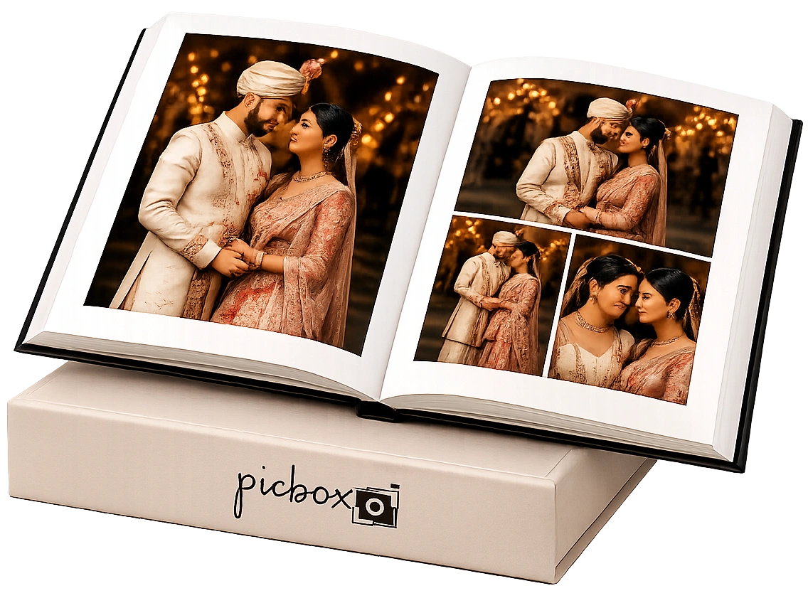 Picbox luxury hardcover photobook spread